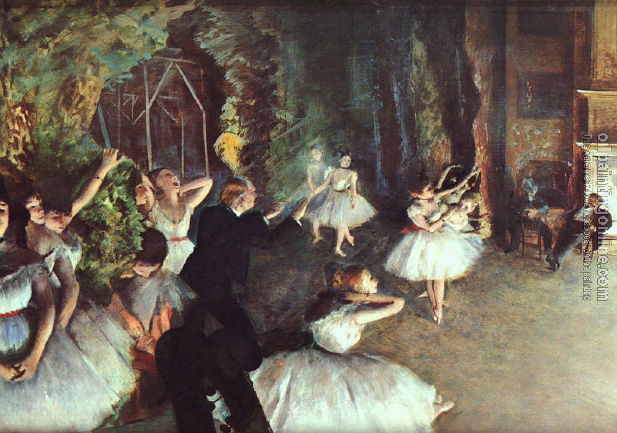 Degas, Edgar - Rehearsal on the Stage